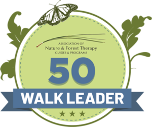 ANFT BADGE 50 Walk Achievement 150ppi - Association of Nature & Forest Therapy