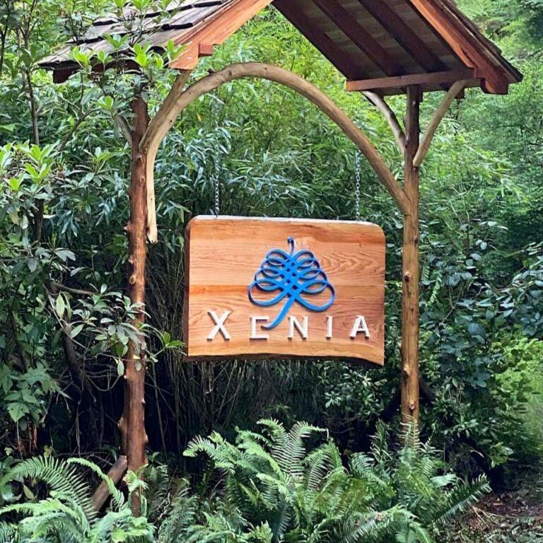 Xenia Welcome Sign - Association of Nature & Forest Therapy