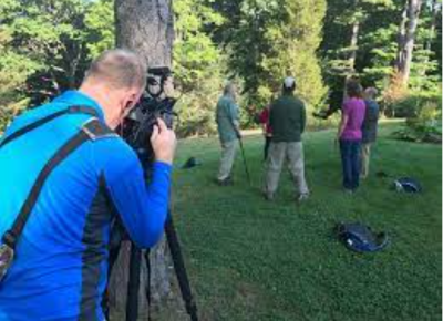 Forest Bathing with Nadine Mazzola PBS Windows to the Wild Steve camera person - Association of Nature & Forest Therapy